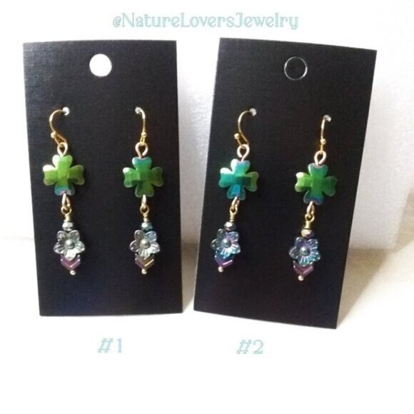 🍂🍁🍃 3/$25! St. Patrick's Day!!! 4 Leaf Clovers & Flowers! Feminine Florals - Picture 4 of 5